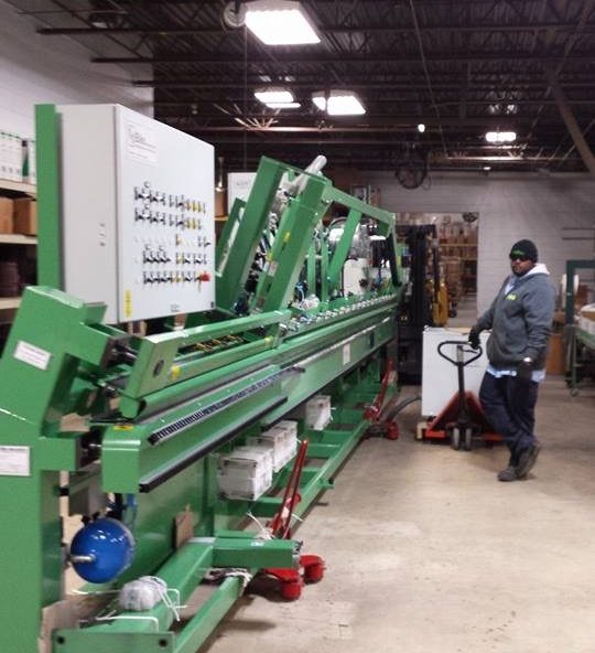 IMS installs 40 foot sanding machine