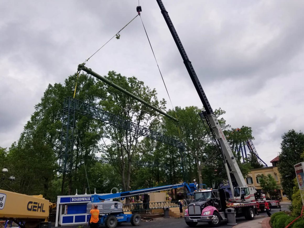 Crane Services at King's Dominion, Richmond, VA