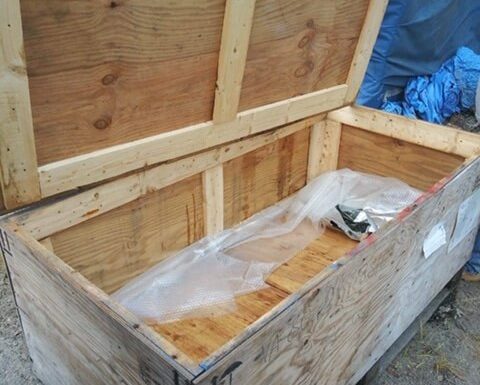 Stored Divider Crates